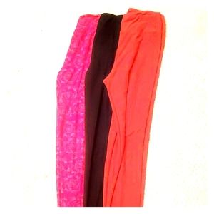 3 pairs Lularoe leggings excellent condition!